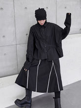 Loose Irregular Solid Color Long Sleeve Shirt
